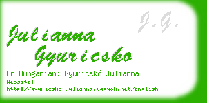 julianna gyuricsko business card