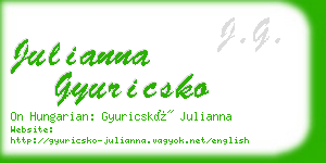 julianna gyuricsko business card